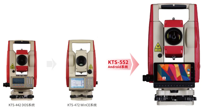 科力達KTS-552智能安卓全站儀，突破傳統全站儀單一作業(yè)模式！